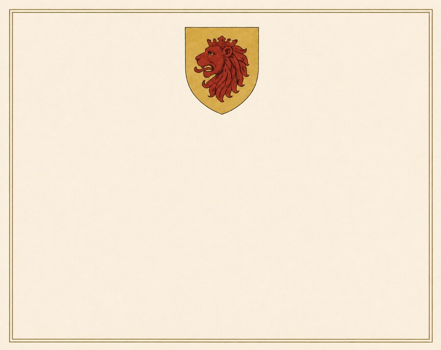 Clerical correspondence card